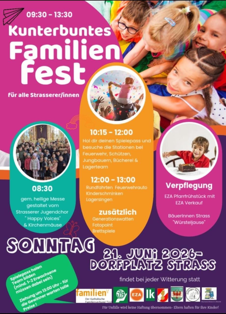 Kunterbuntes Familienfest